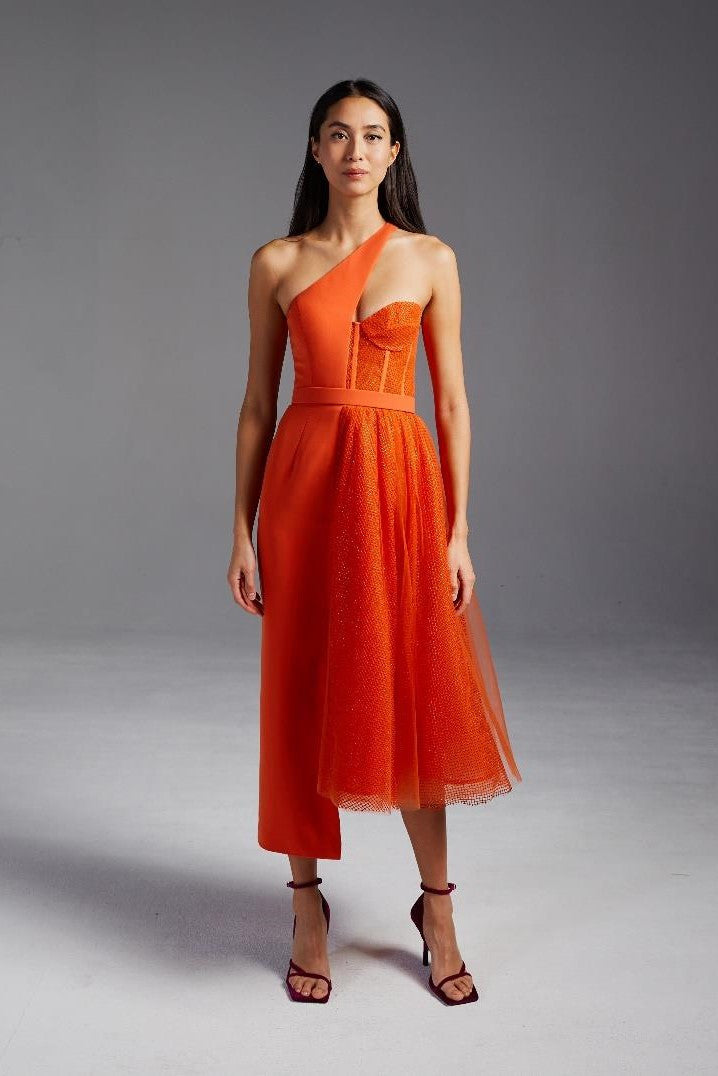 Cross Shoulder Dress