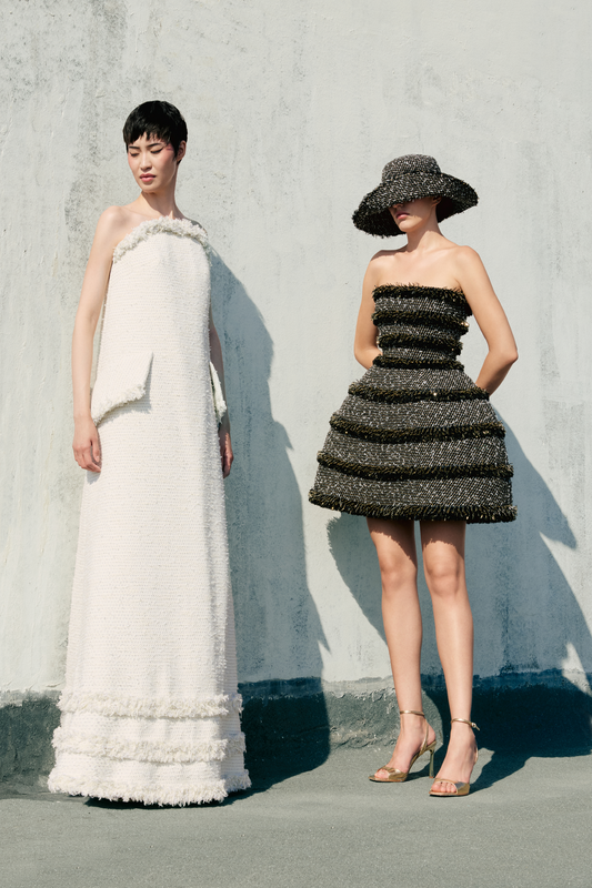 Strapless Textured Gown
