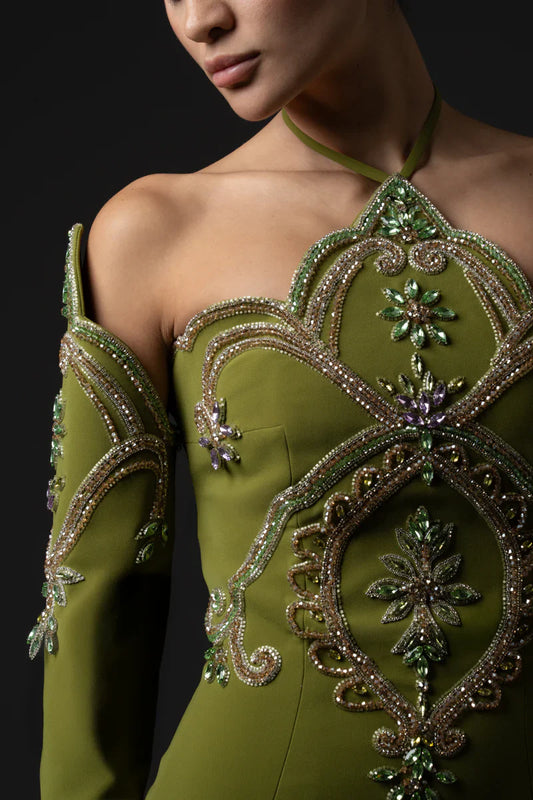 Fitted Gown & Matching Sleeves