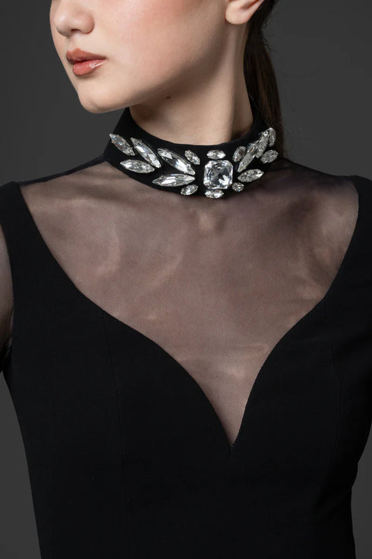 High-Neck Gown