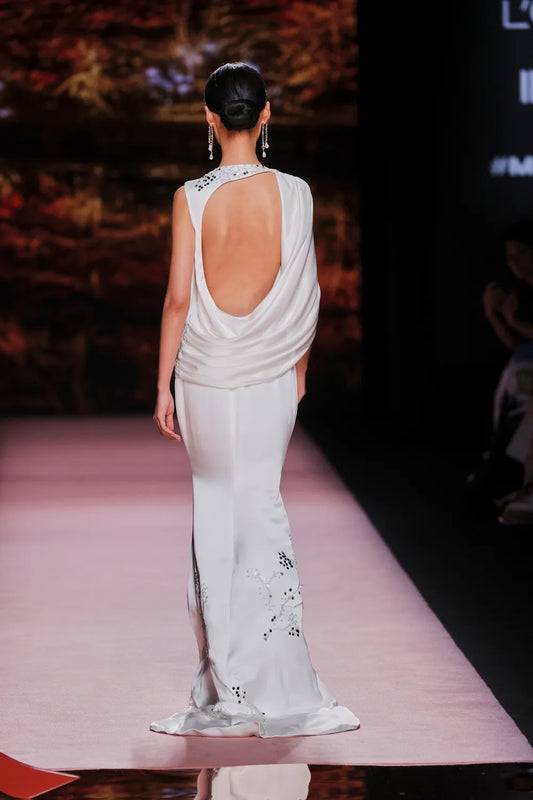 One-Shoulder Acensi Gown