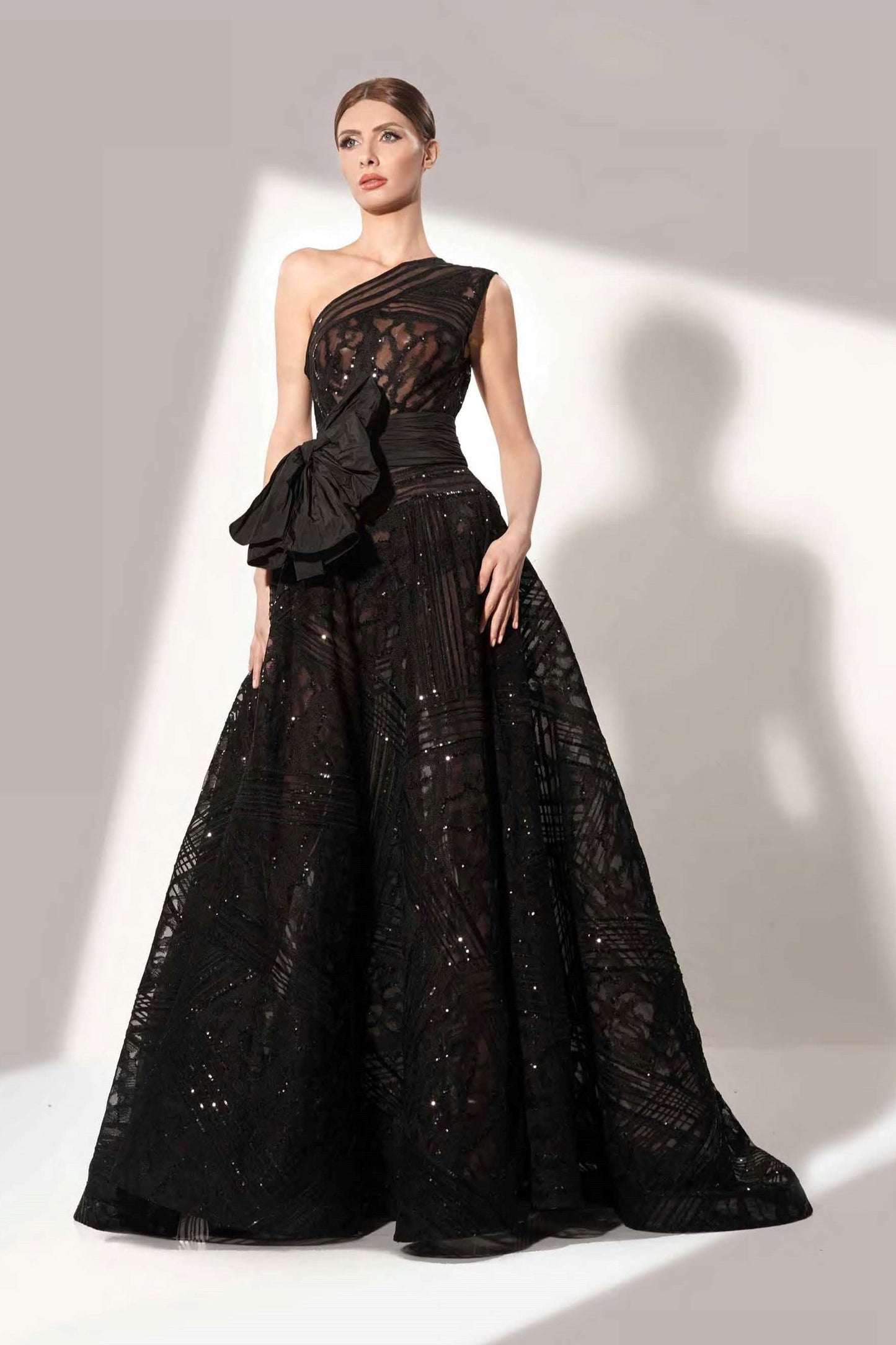One Shoulder Ball Gown
