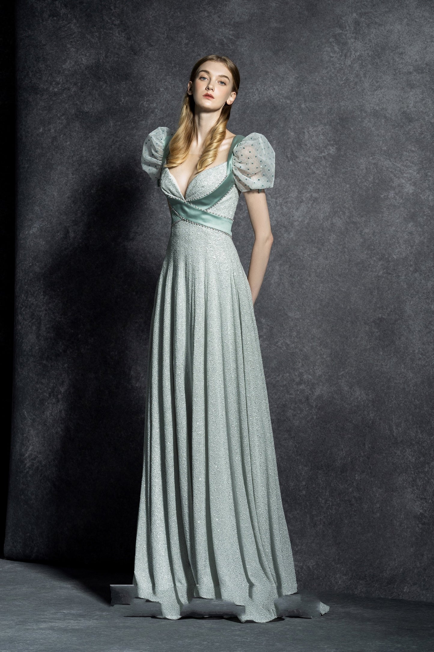 Bluebell Puff Sleeve Gown