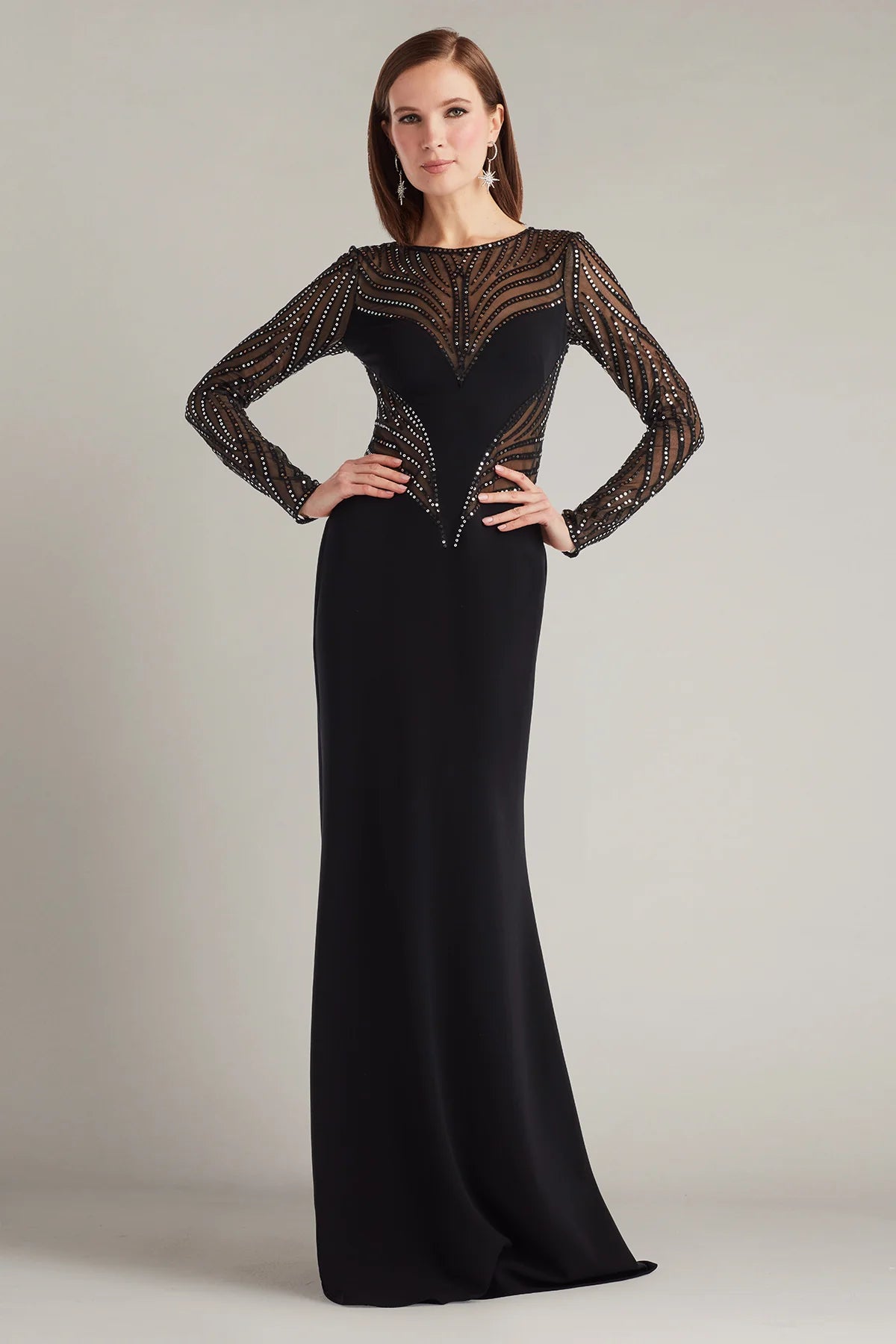 Duin Sequin Hourglass Embroidered Gown