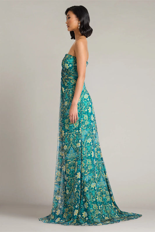 Verica Floral Print Chiffon Gown