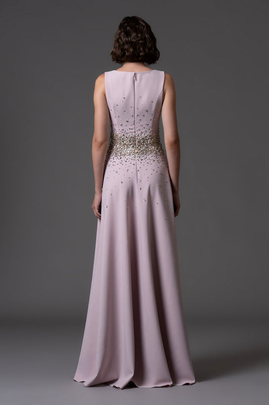 Embroidered A-line dress