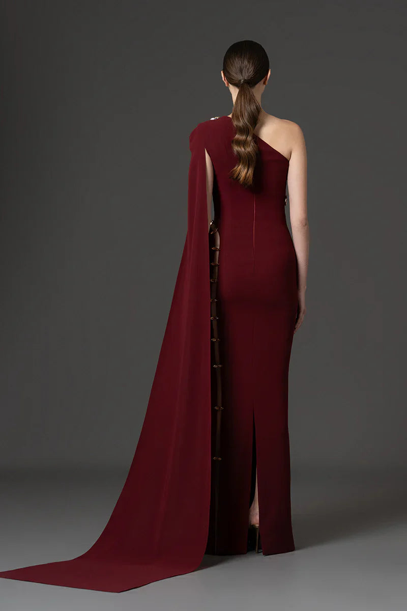 Asymmetrical Fitted Gown