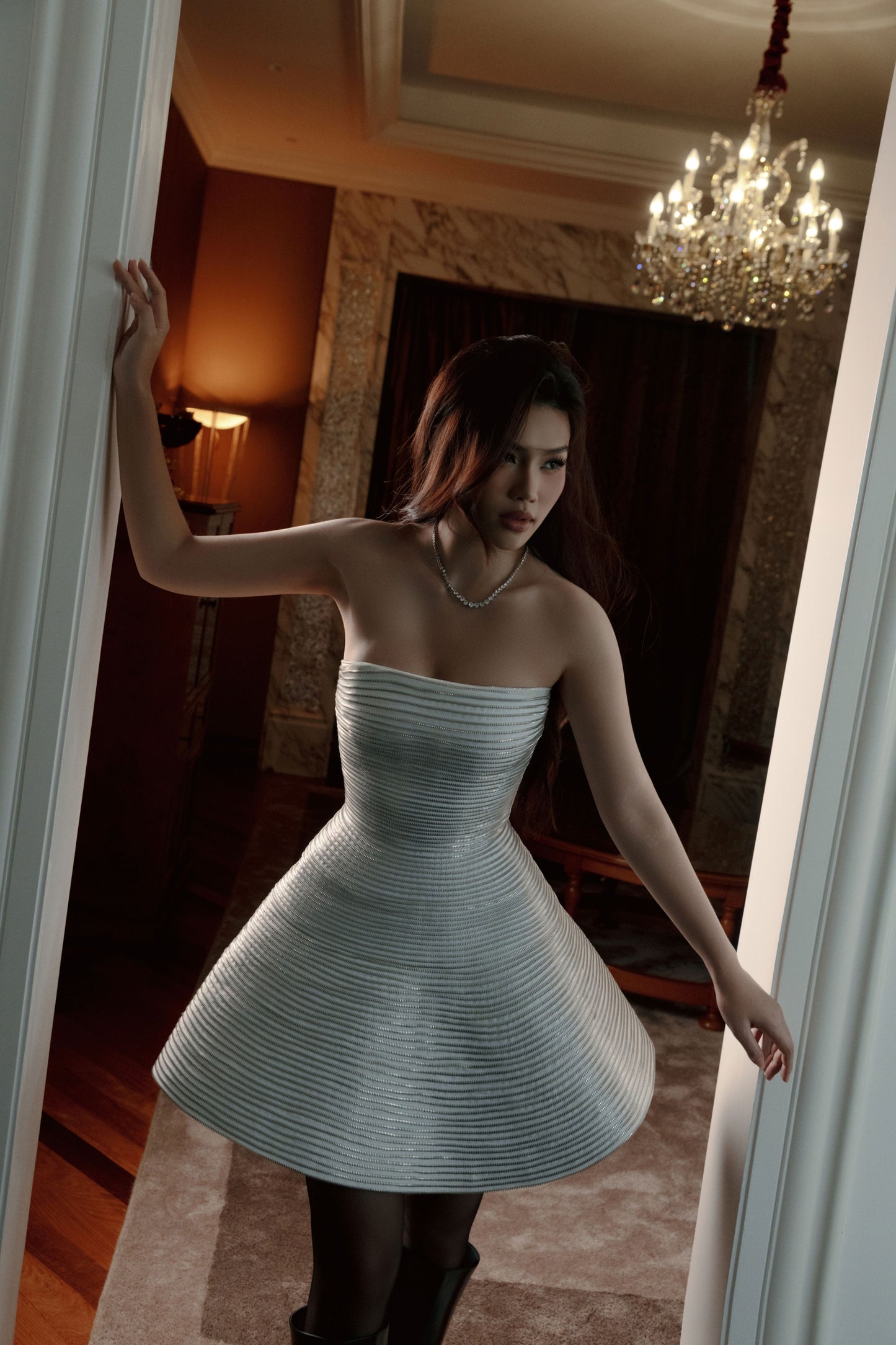 Zipper Mini Dress