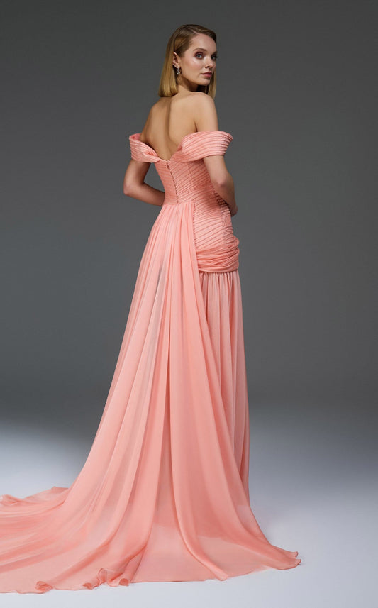 Flared Long Sequin Gown