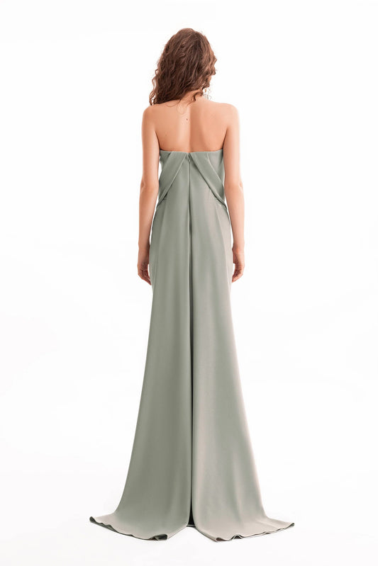Strapless Draped Dress