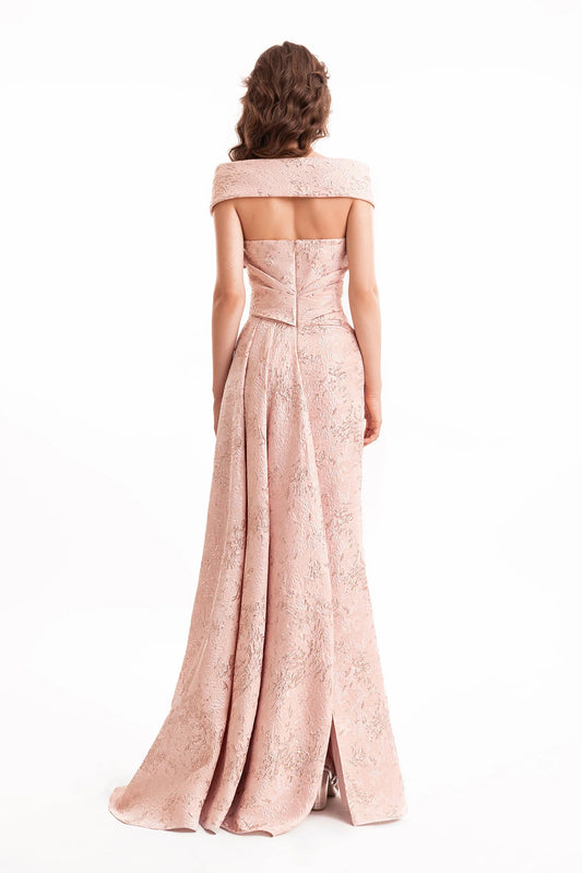Off-Shoulder Bow Draped Dress