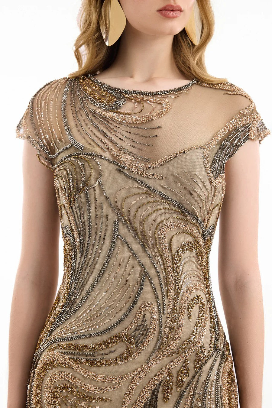 Beaded Embroidered Dress
