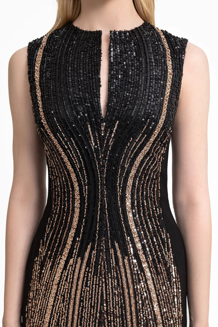 Structured Cut-Out Crepe Dress