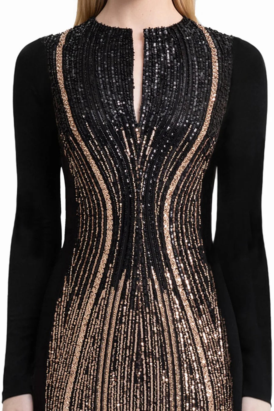 Structured Cut-Out Crepe Dress