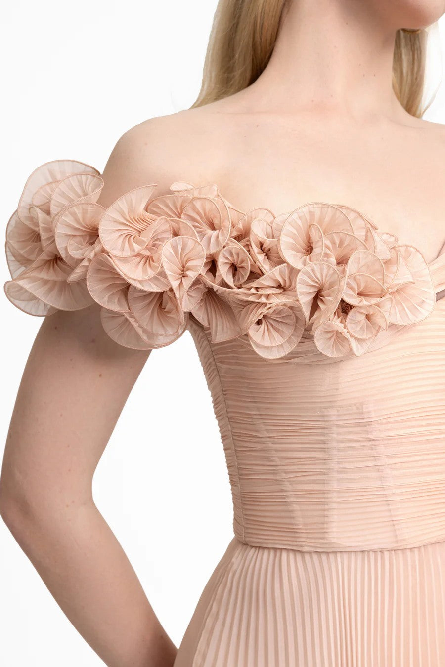 Asymmetrical Chiffon Corset Dress