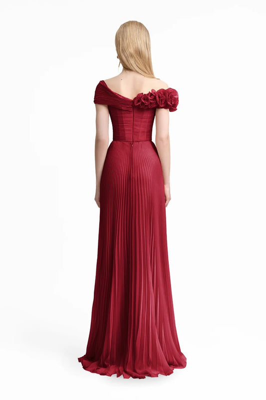 Asymmetrical Chiffon Corset Dress