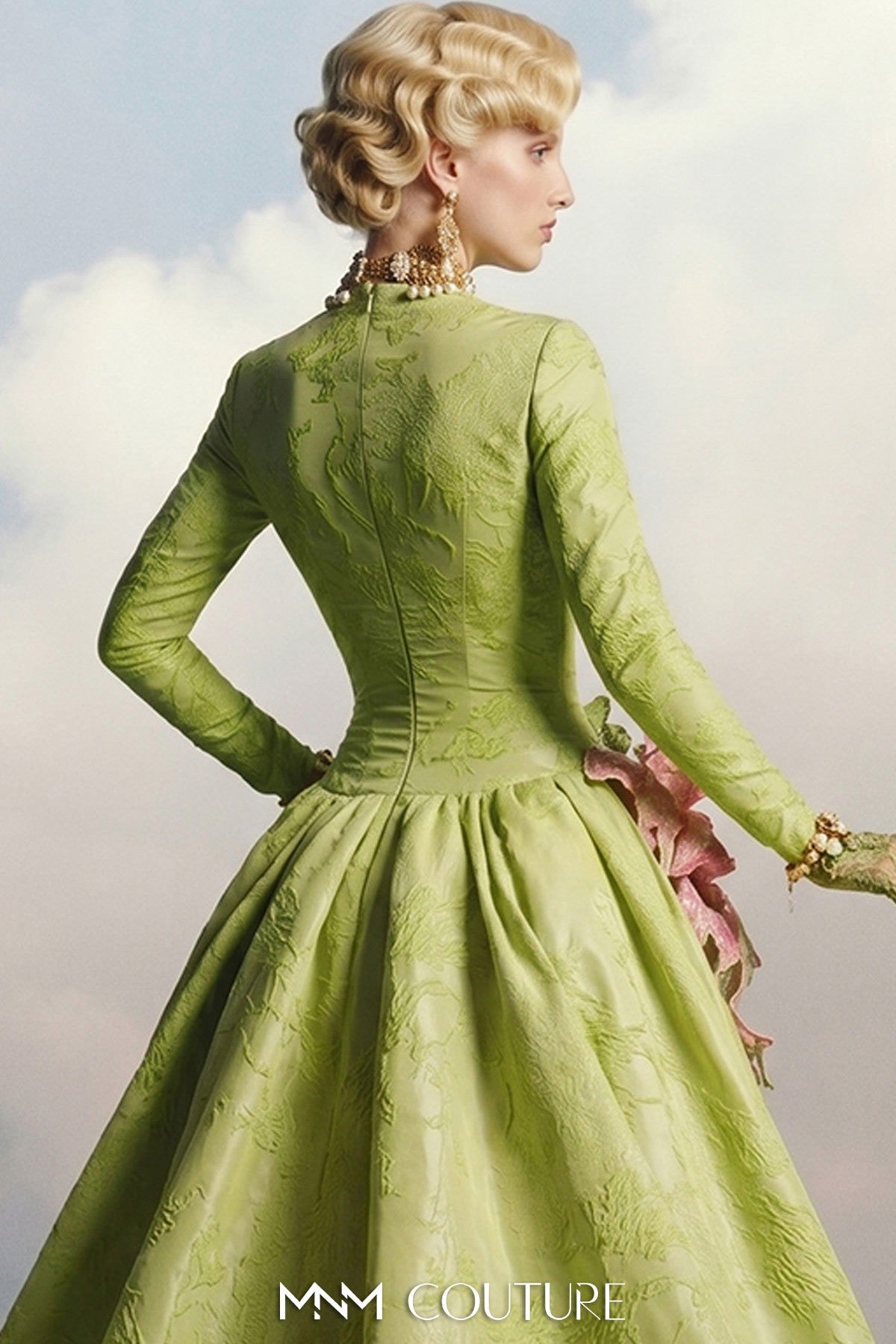 Mermaid Gown with Detachable Overskirt