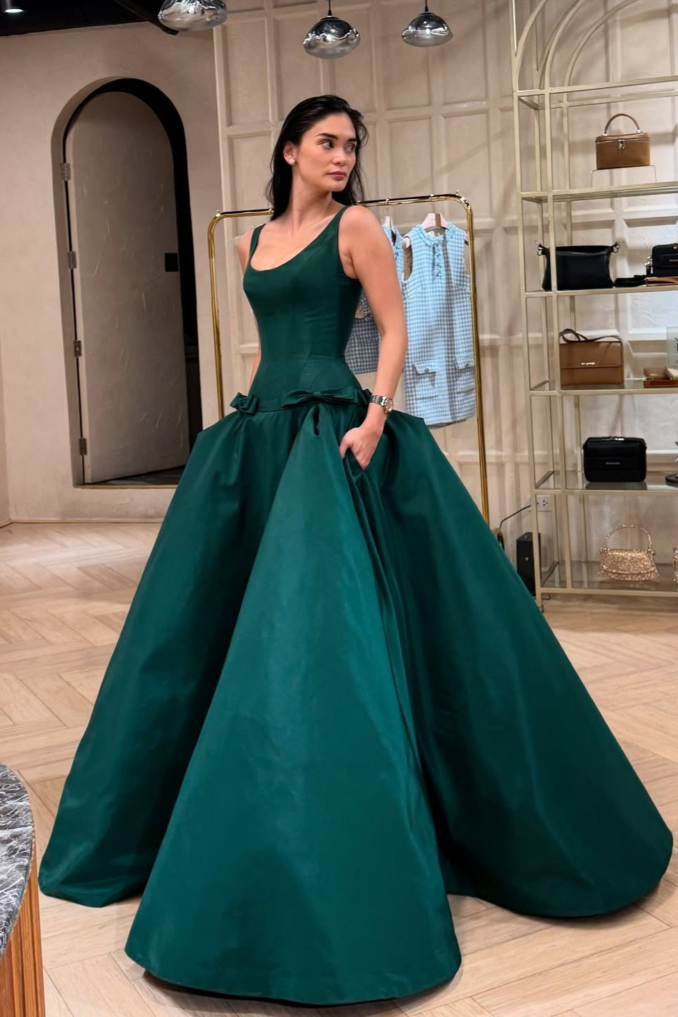 Drop-Waisted Ball Gown