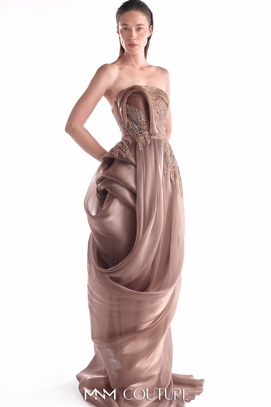 Grecian-Inspired Liquid Organza Gown