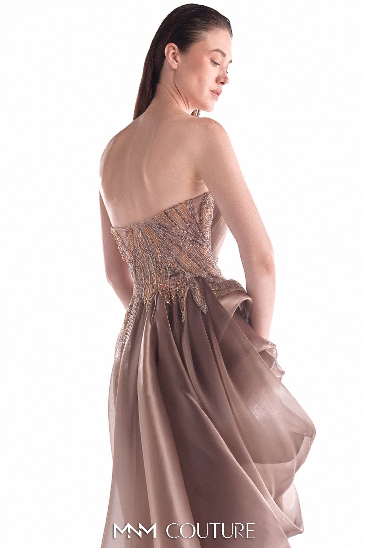 Grecian-Inspired Liquid Organza Gown