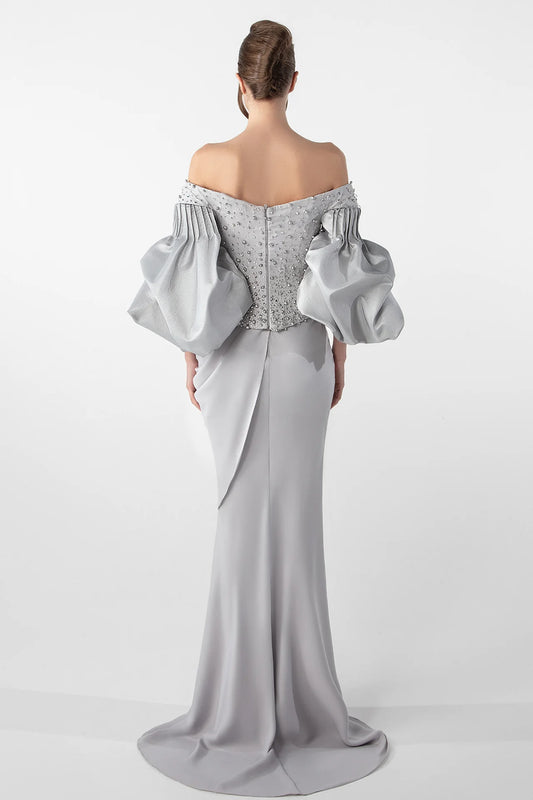 Voluminous Sleeved Gown