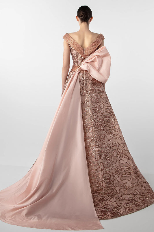 Crystal-Embroidered Gown
