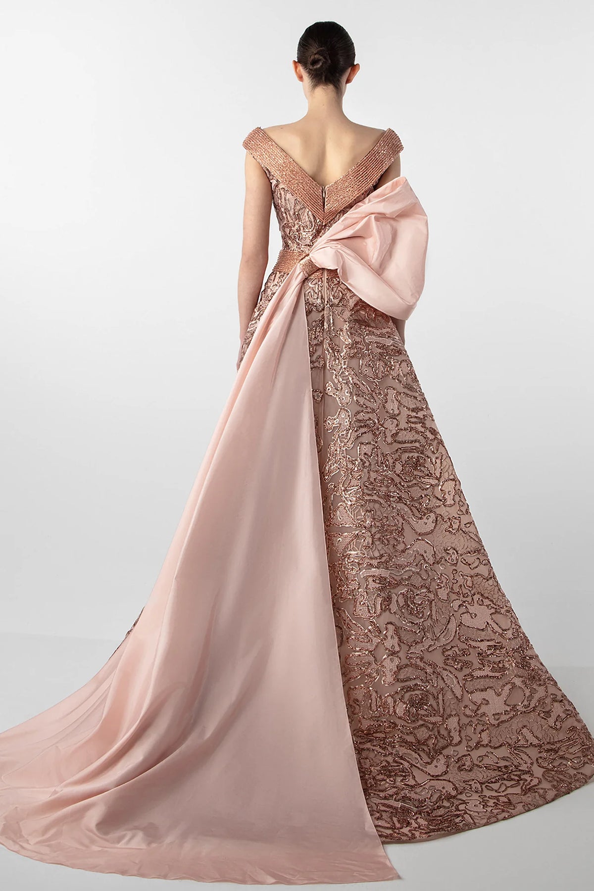 Crystal-Embroidered Gown