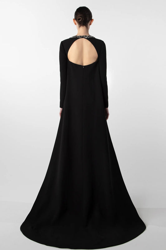Vestido con Espalda de Ojal