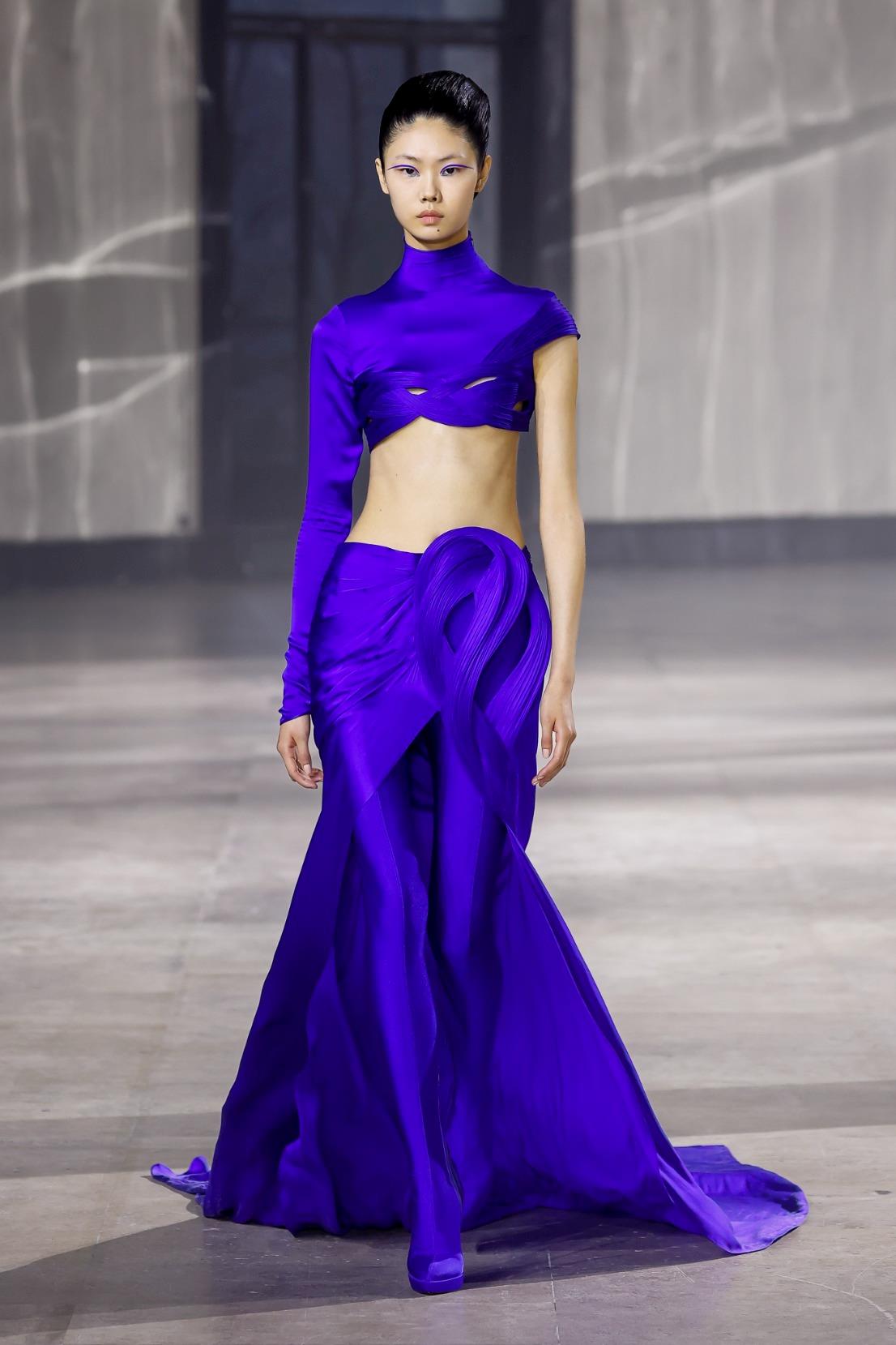 Asymmetrical Top and Skirt