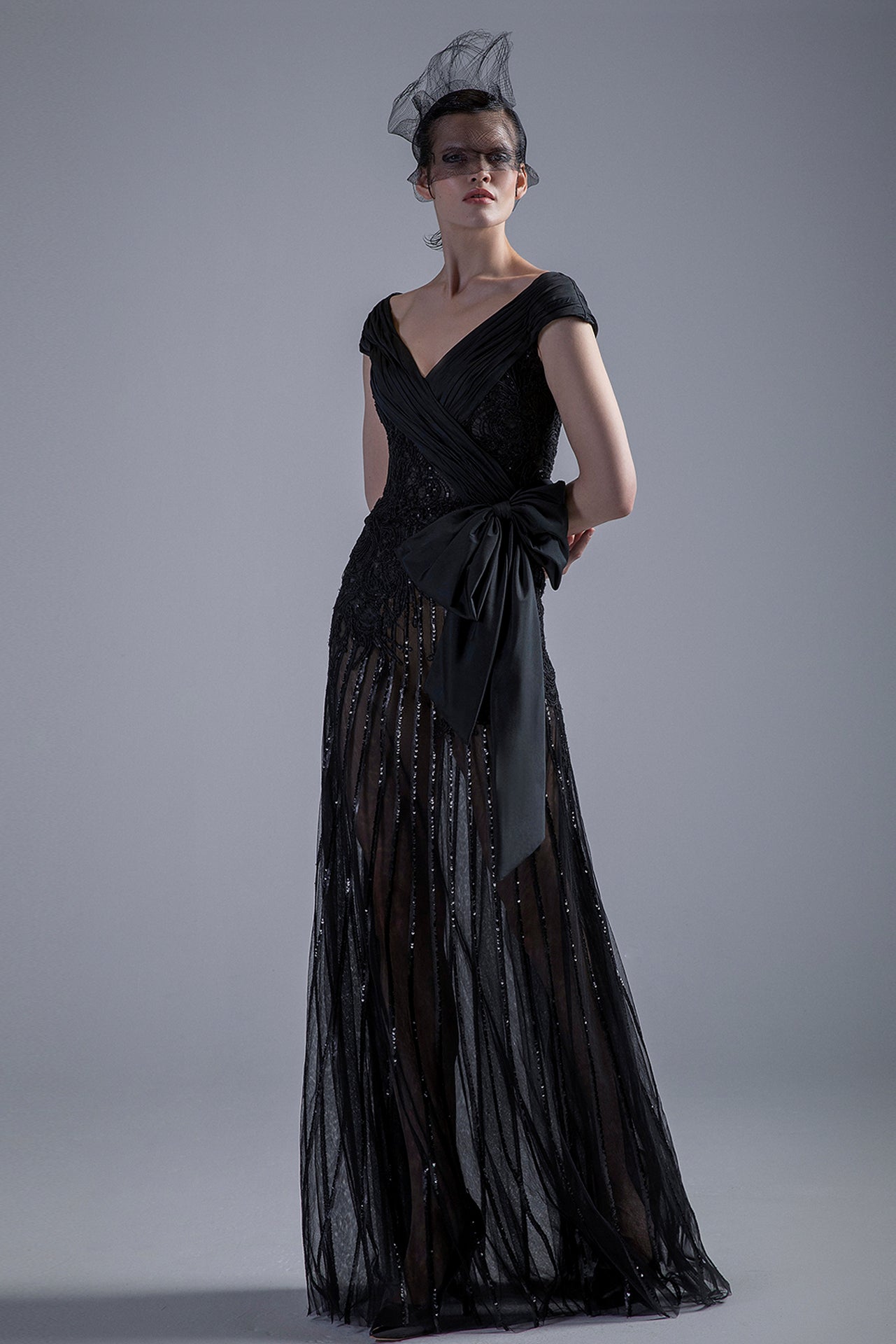 Side Bow Gown
