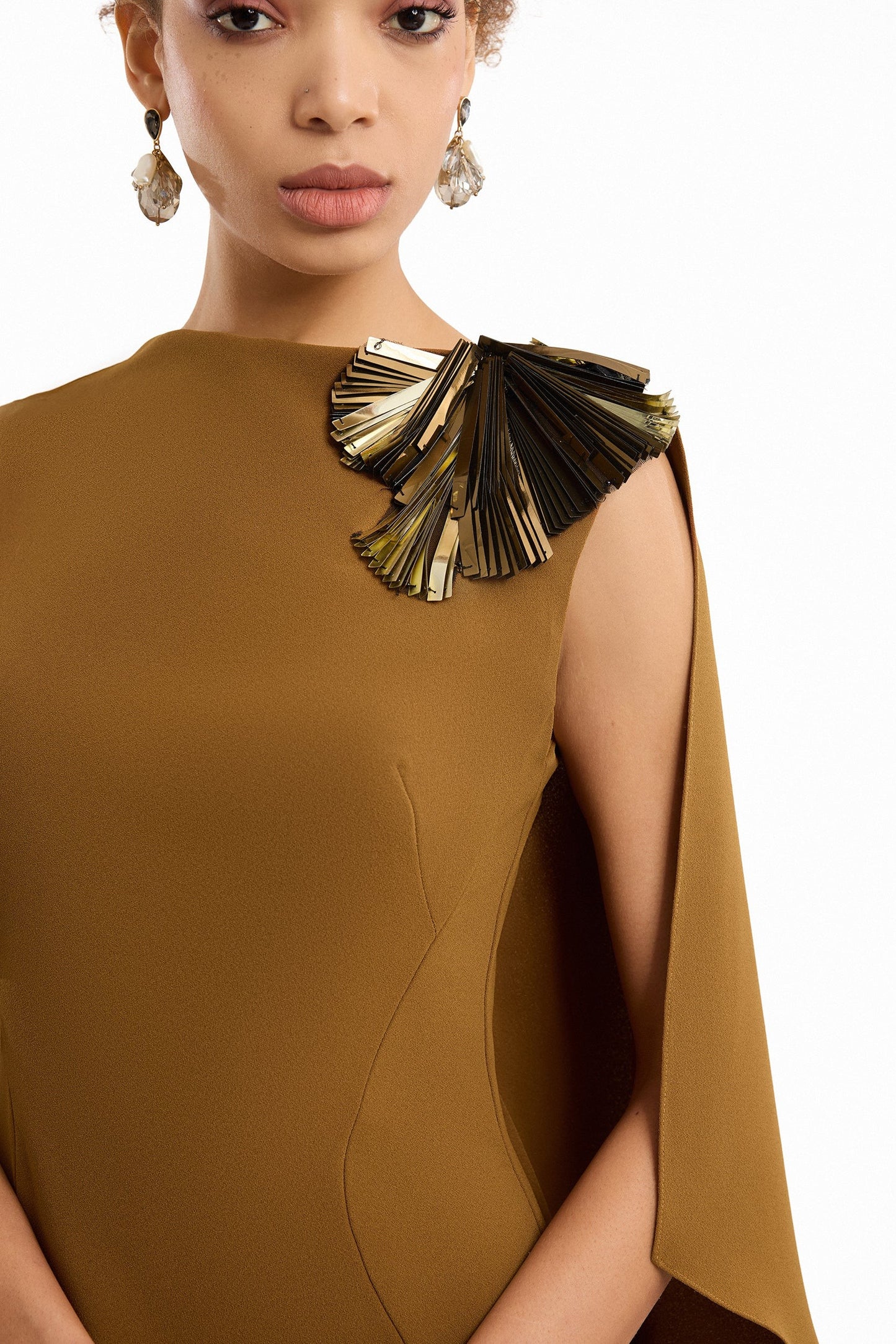 Asymmetric Cape Dress