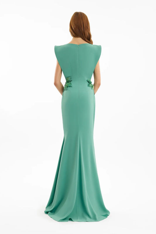 Structured Neckline Dress