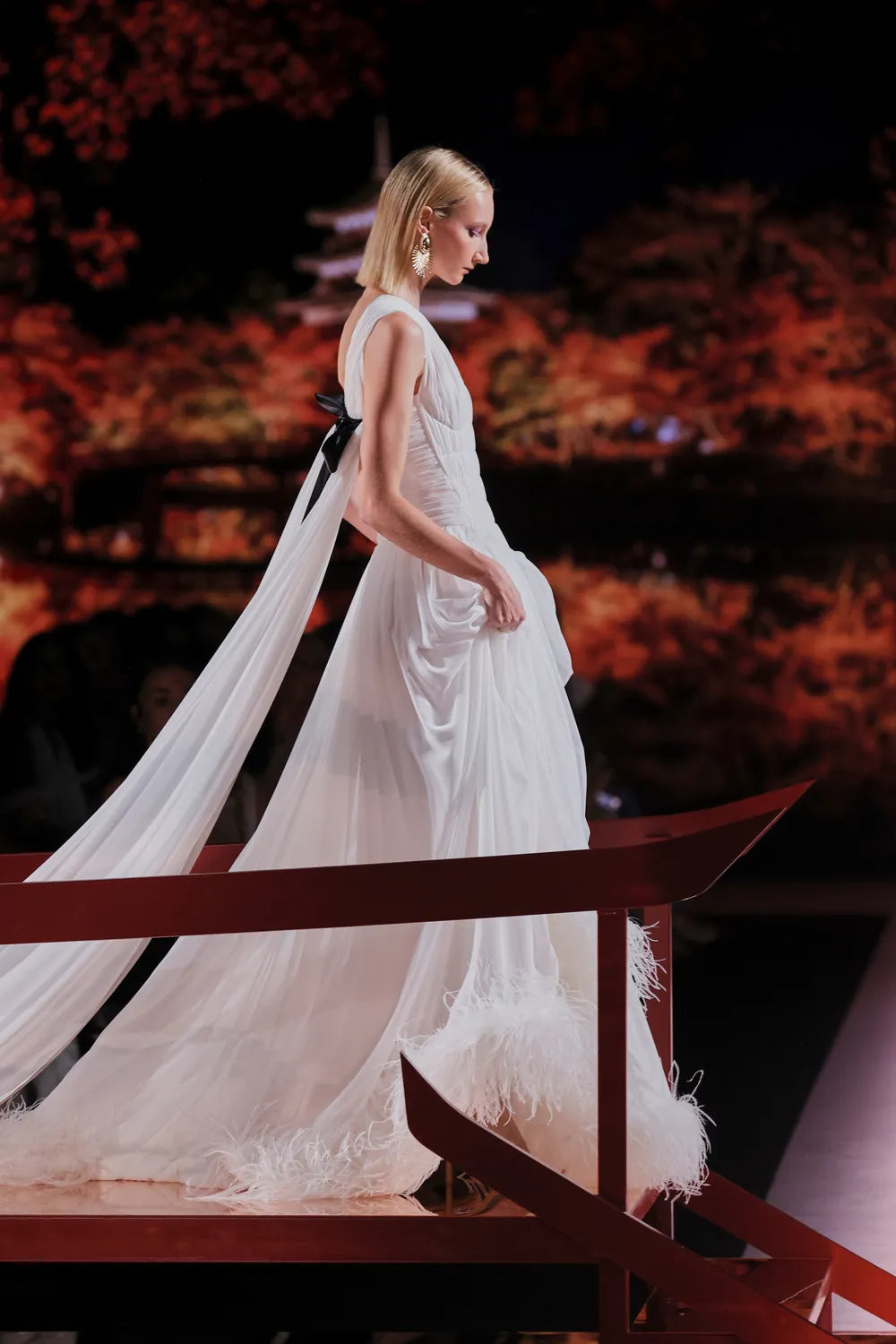 One-Shoulder Gagli Gown
