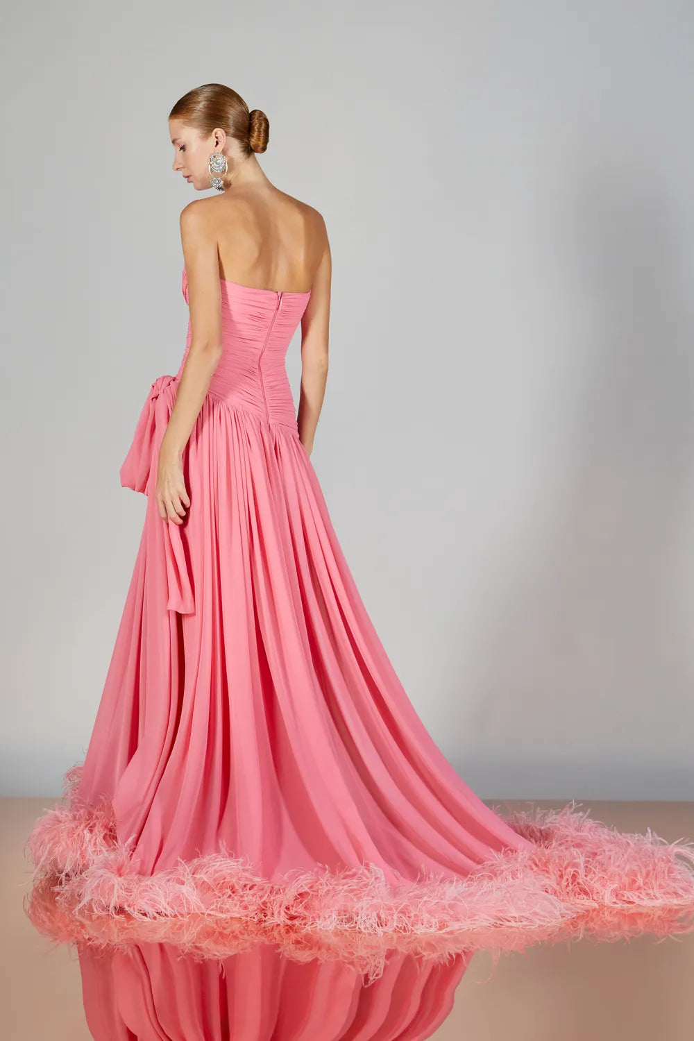 Caped Long Sleeve Galant Gown