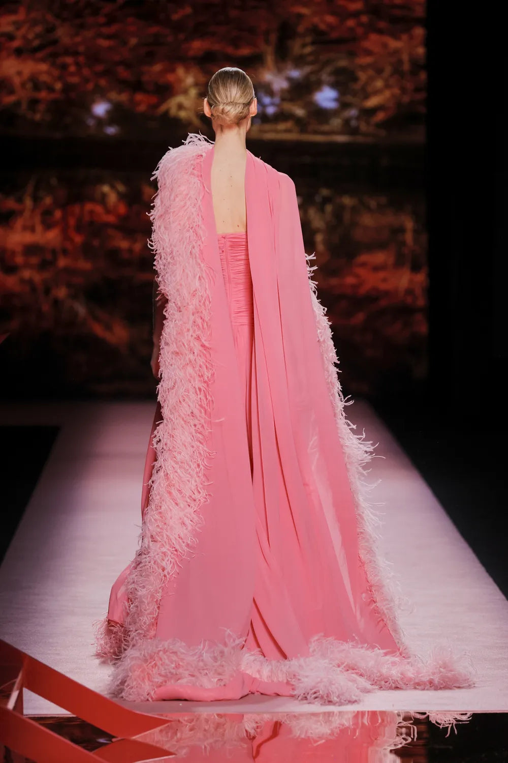 Caped Long Sleeve Galant Gown