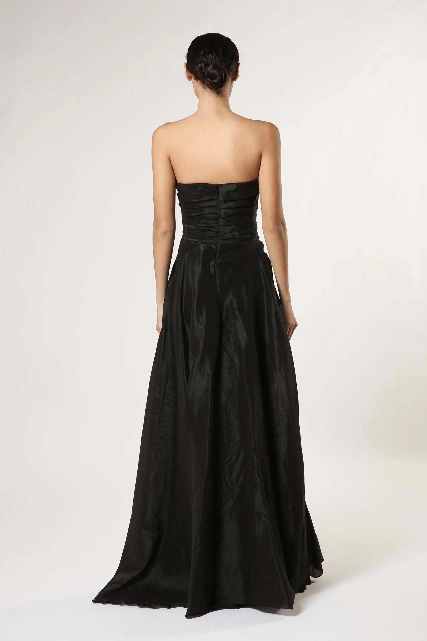 Draped Organza Gown