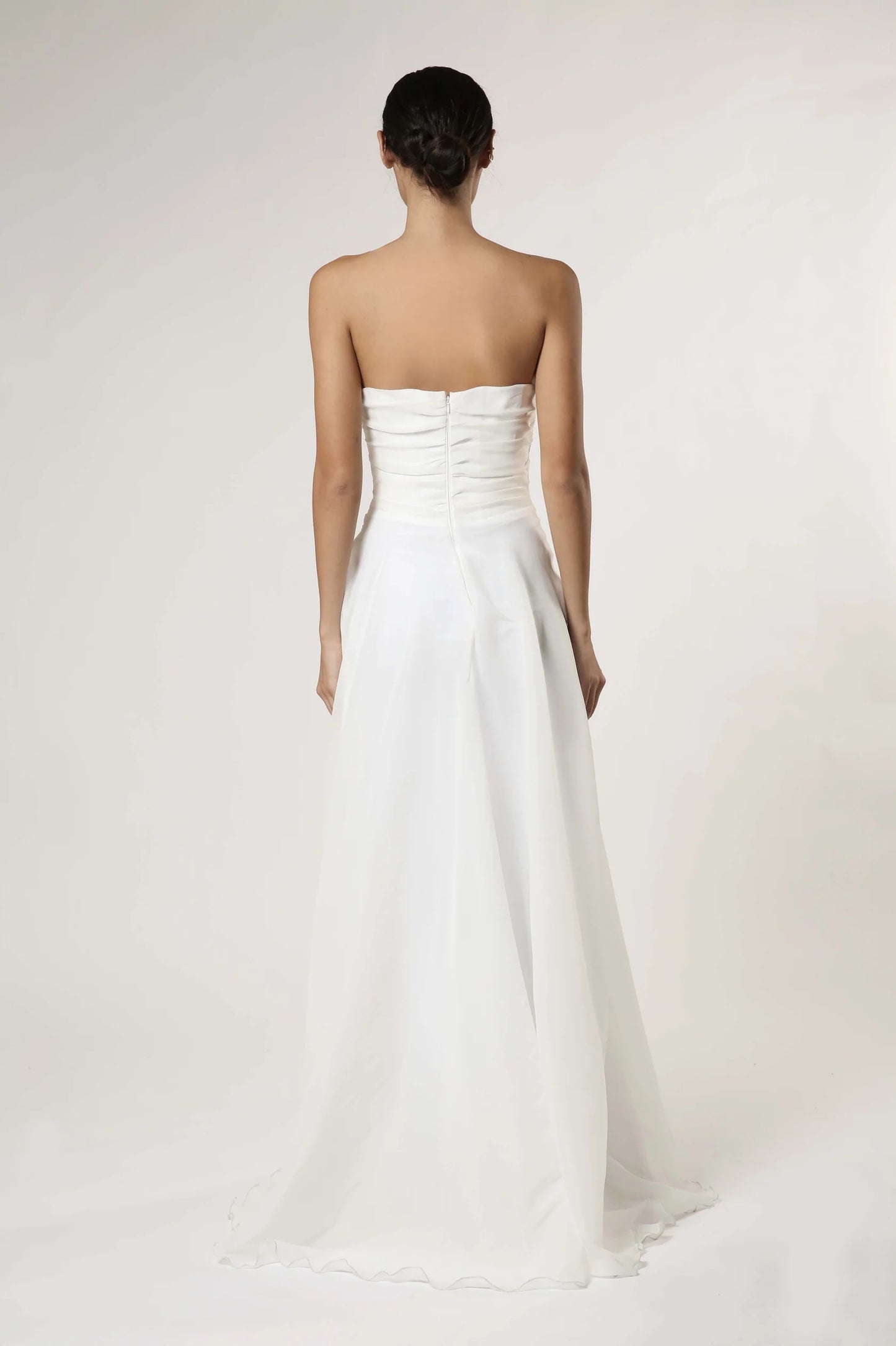 Draped Organza Gown