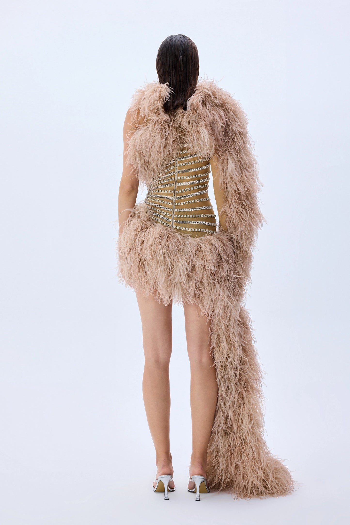 Tulle One Shouldered Mini Dress