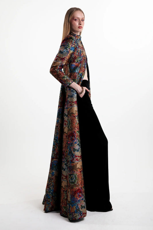 Mosaic Coat Dress