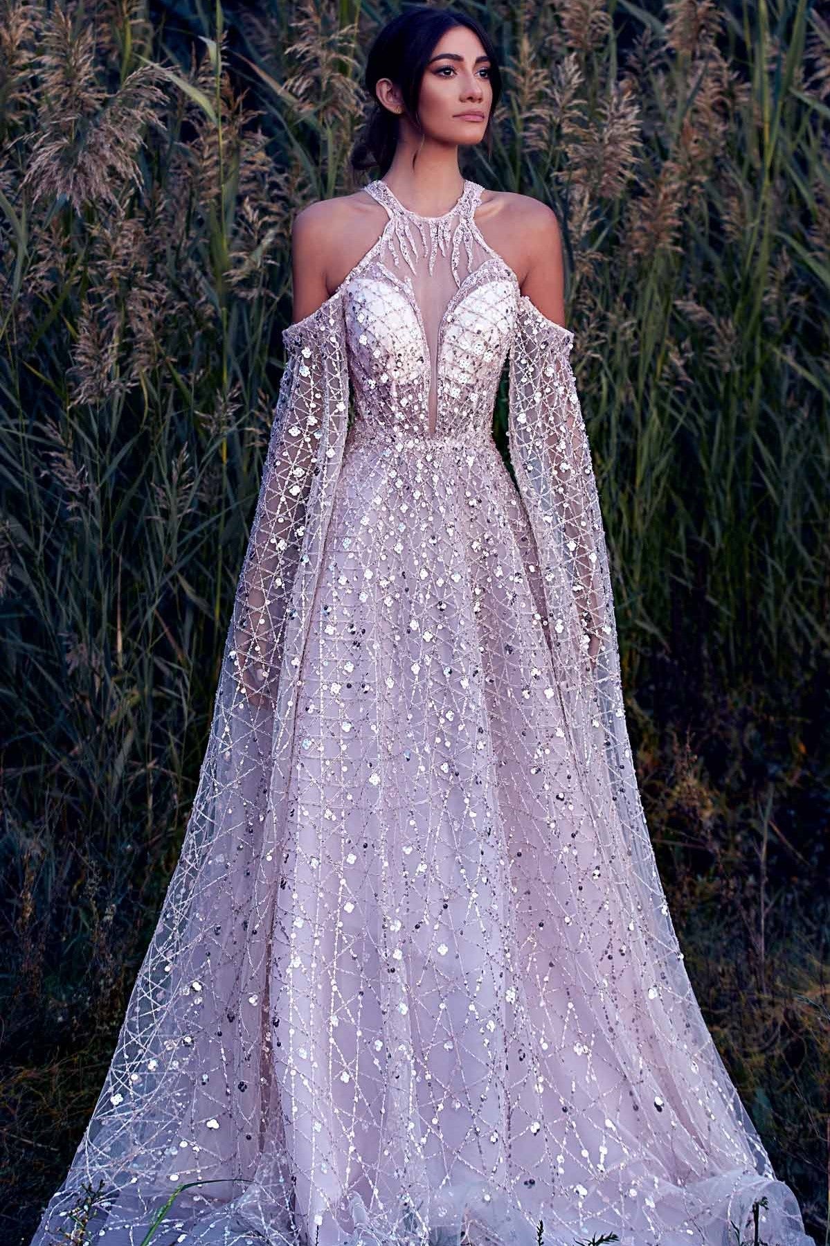 Cold Shoulder Gown