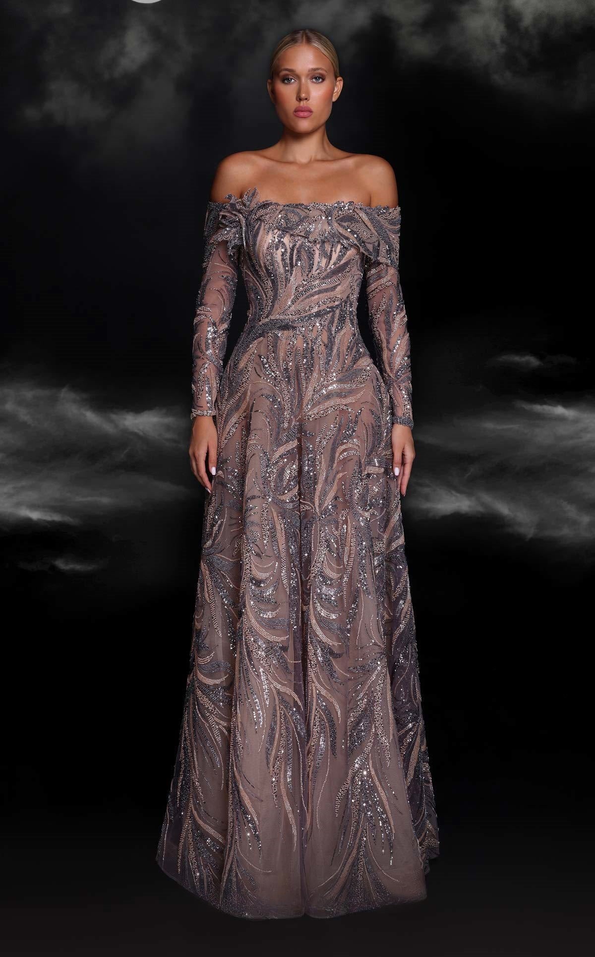 Off Shoulder Ball Gown