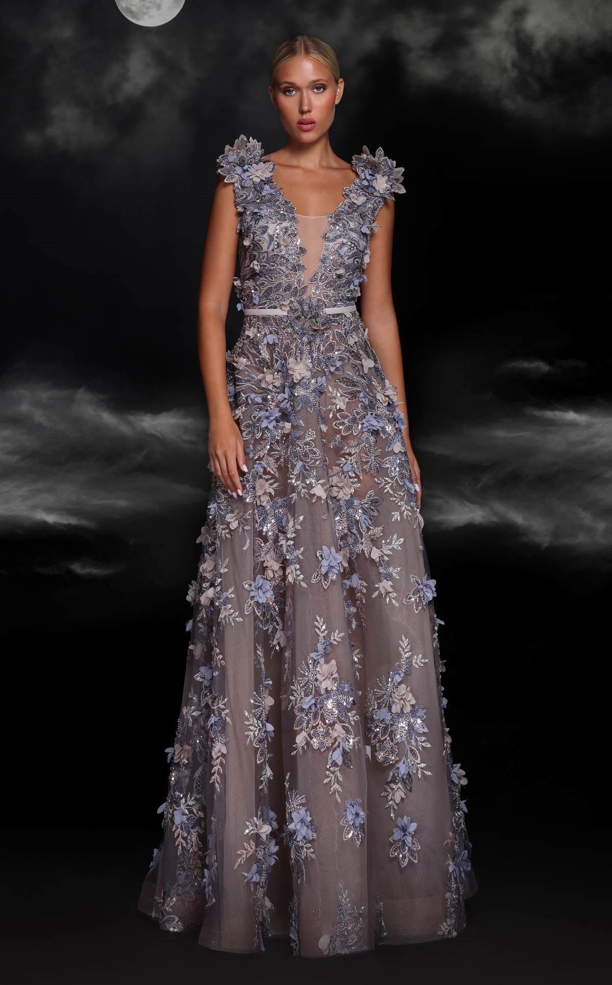 Applique Ball Gown