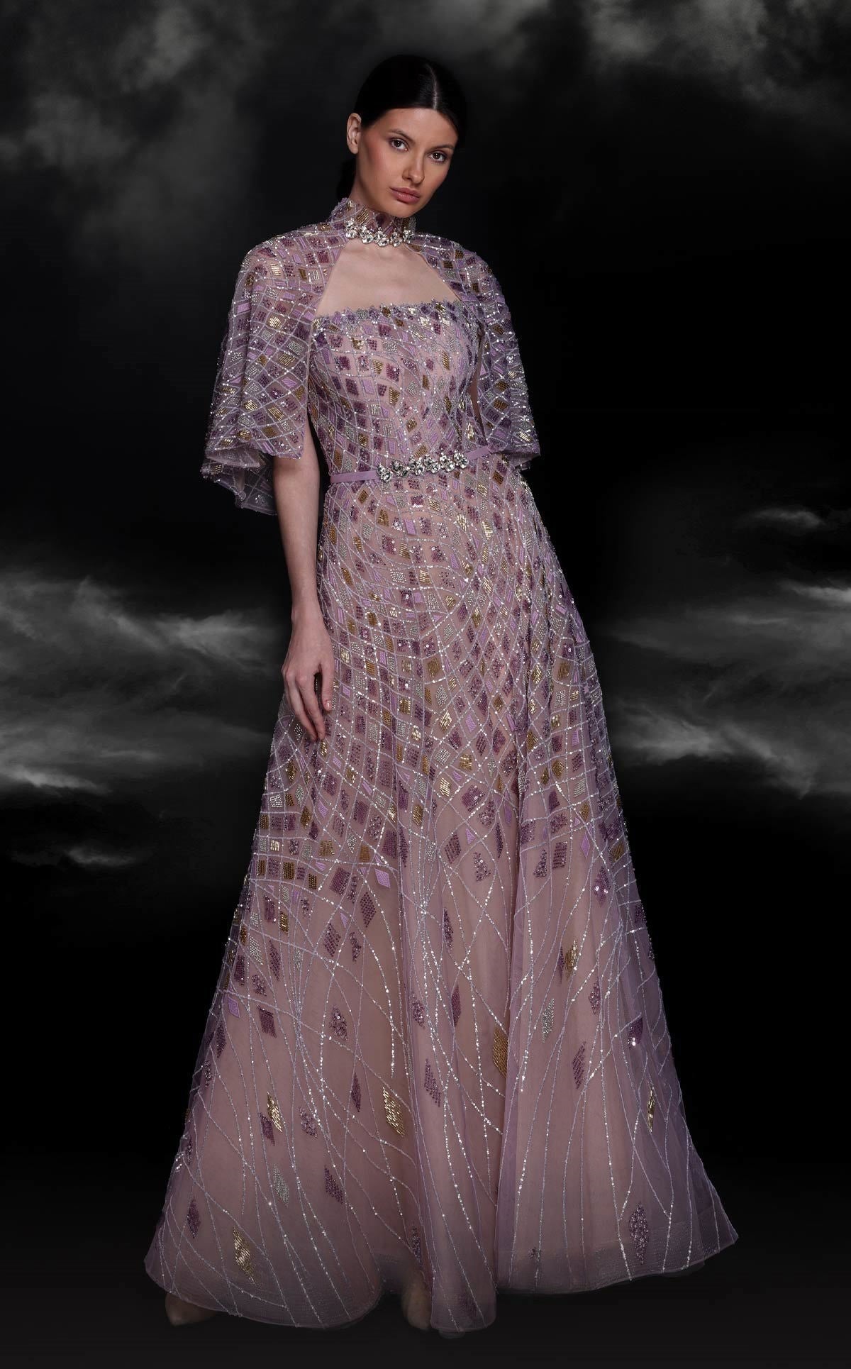 Capelet Ball Gown