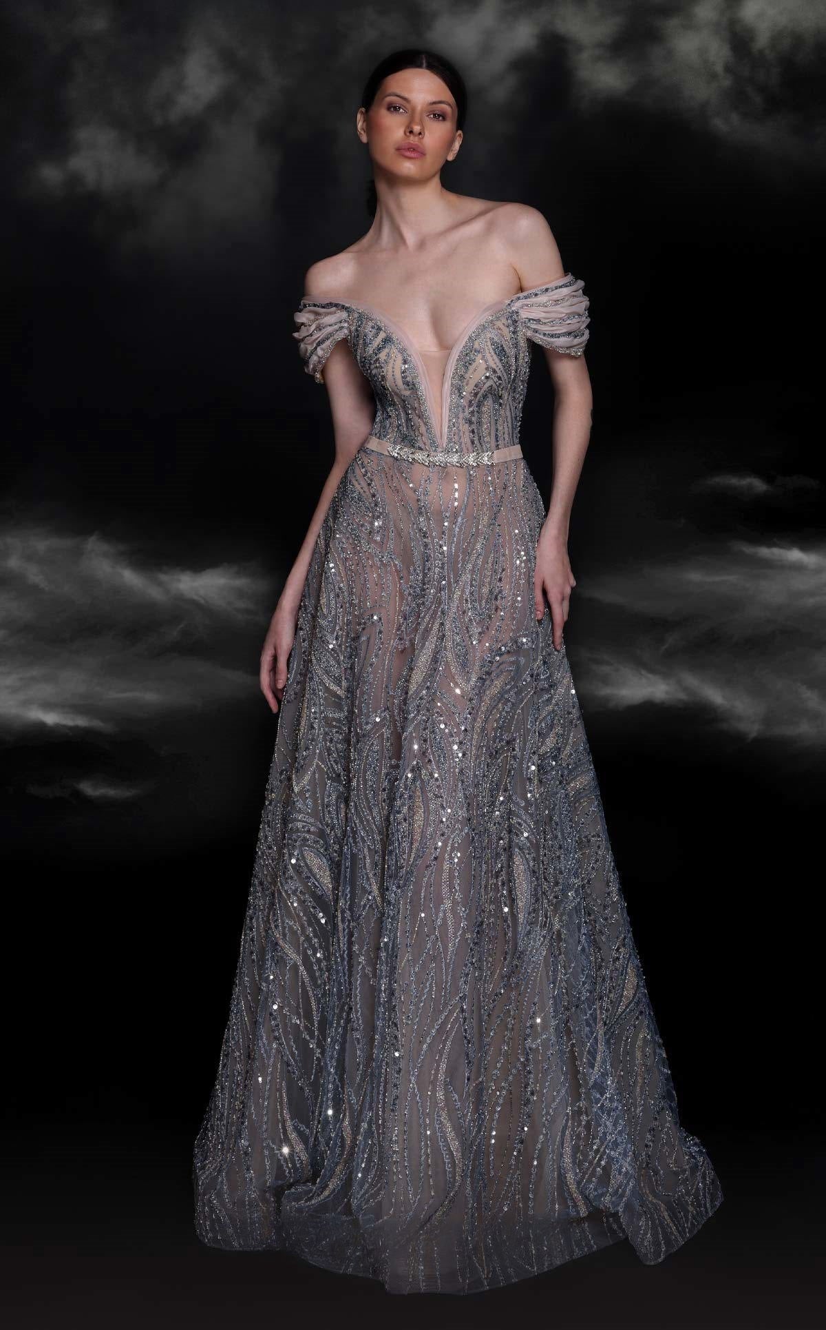 Off Shoulder Ball Gown