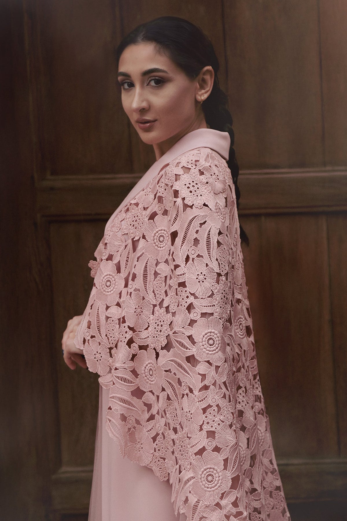 Guipure Cape Tulle Kaftan