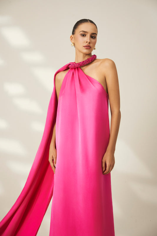 Luminous Halter Gown