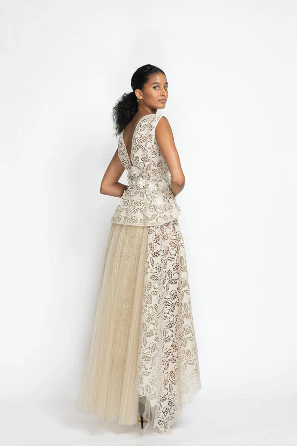 Jasmine Web Lace and Tulle Canopy Skirt