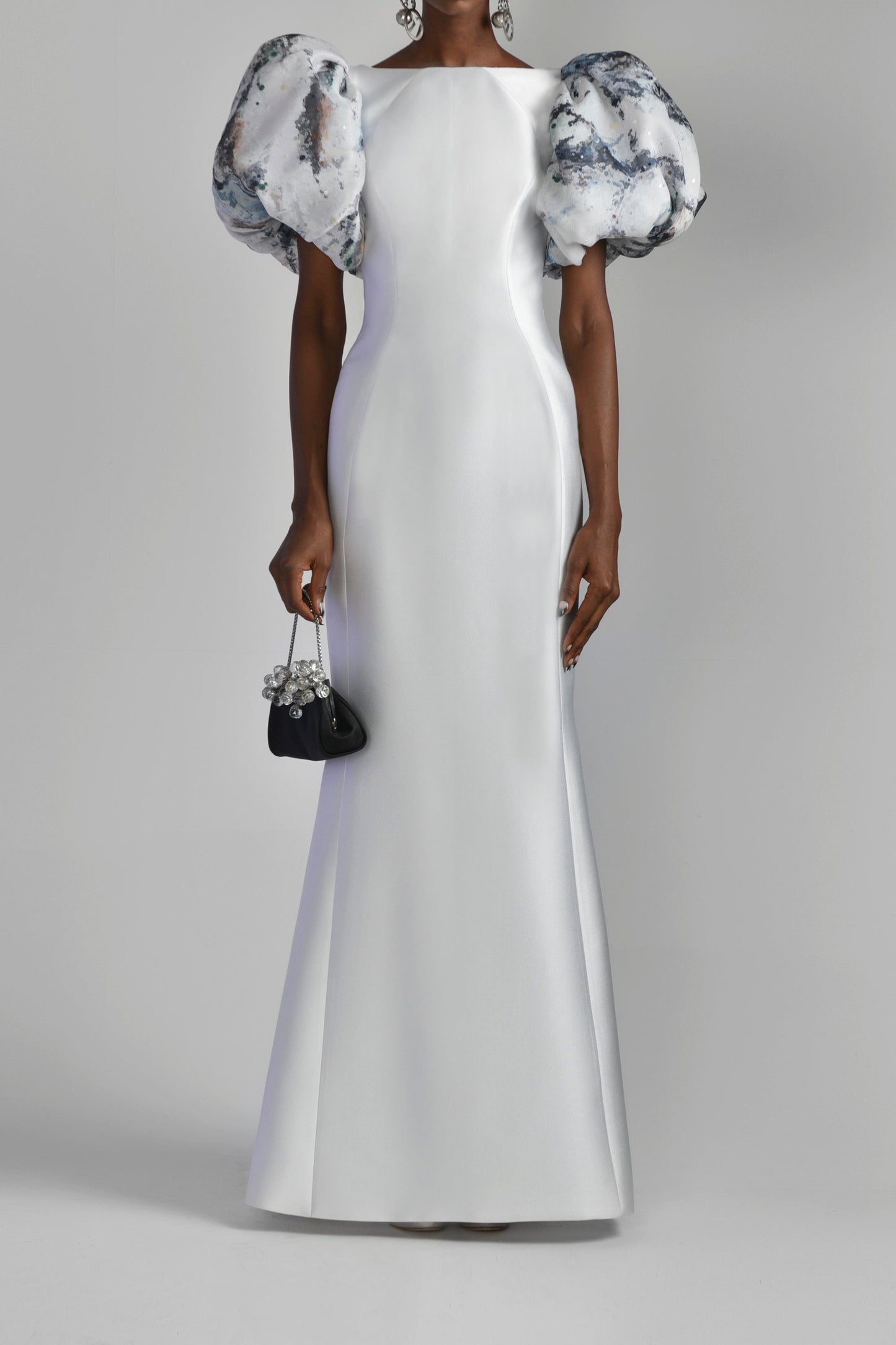 Mikado Piqu? Mermaid Gown