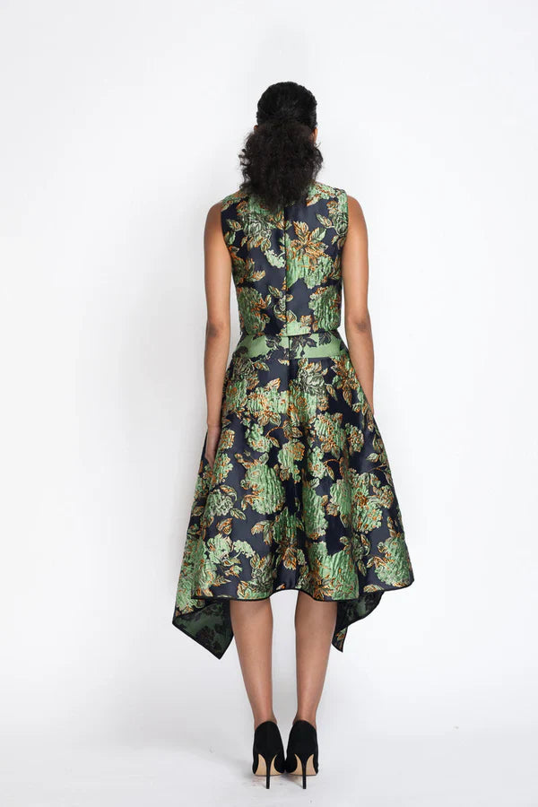 Gilded Grove Jacquard Canopy Skirt
