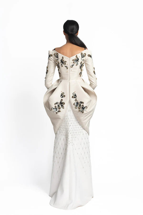 Stone Faille and Cady Gown